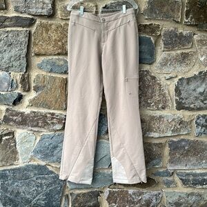 Athleta 'Glacier' Softshell Outdoor Ski Pants in Beige/Tan Size 6 Tall